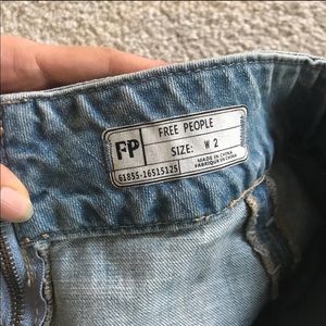 FREE PEOPLE// denim skirt